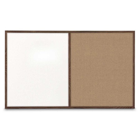 United Visual Products Sliding Door Indoor Enclosed Corkboard, 3 UV9000ACSH-GOLD-FORBO